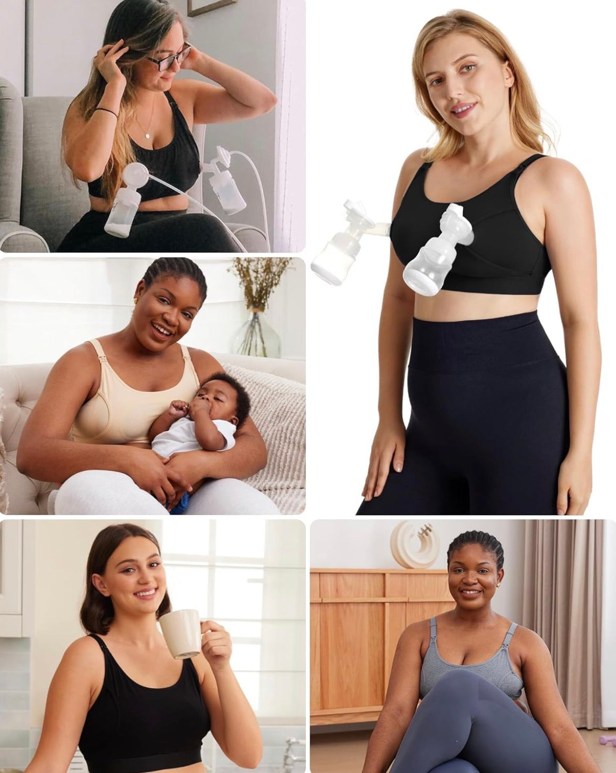 Momcozy – Sujetador de bombeo con manos libres, Talla XL