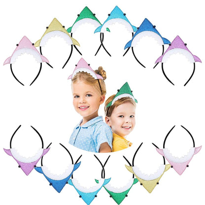 Paquete de 12 diademas de tiburón bebé, baby shark