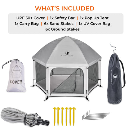 Corralito Pop 'N GO Gris Claro para Bebés