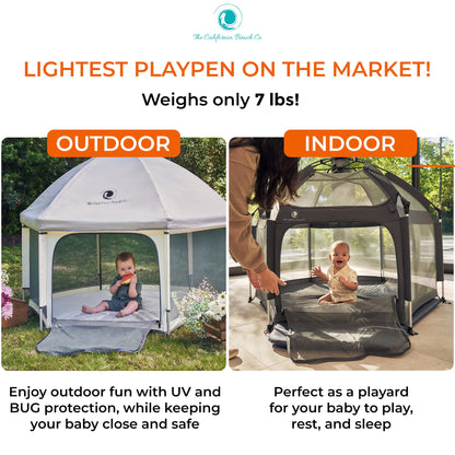 Corralito Pop 'N GO Gris Claro para Bebés