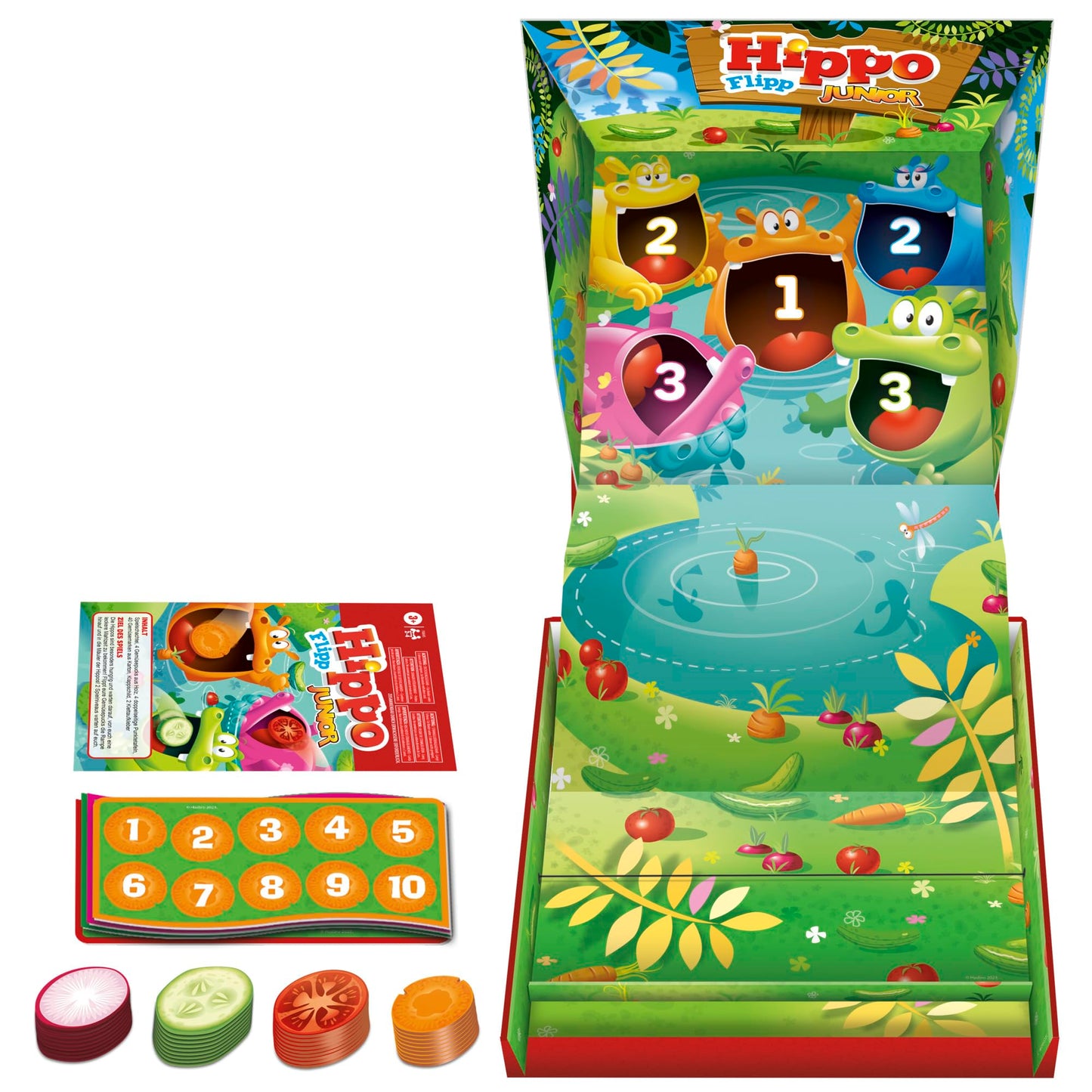 Hippo Flipp Junior Juego de mesa para niños en edad preescolar