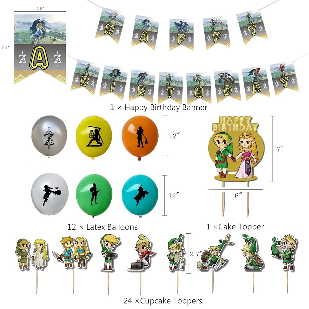 Suministros de fiesta Zelda