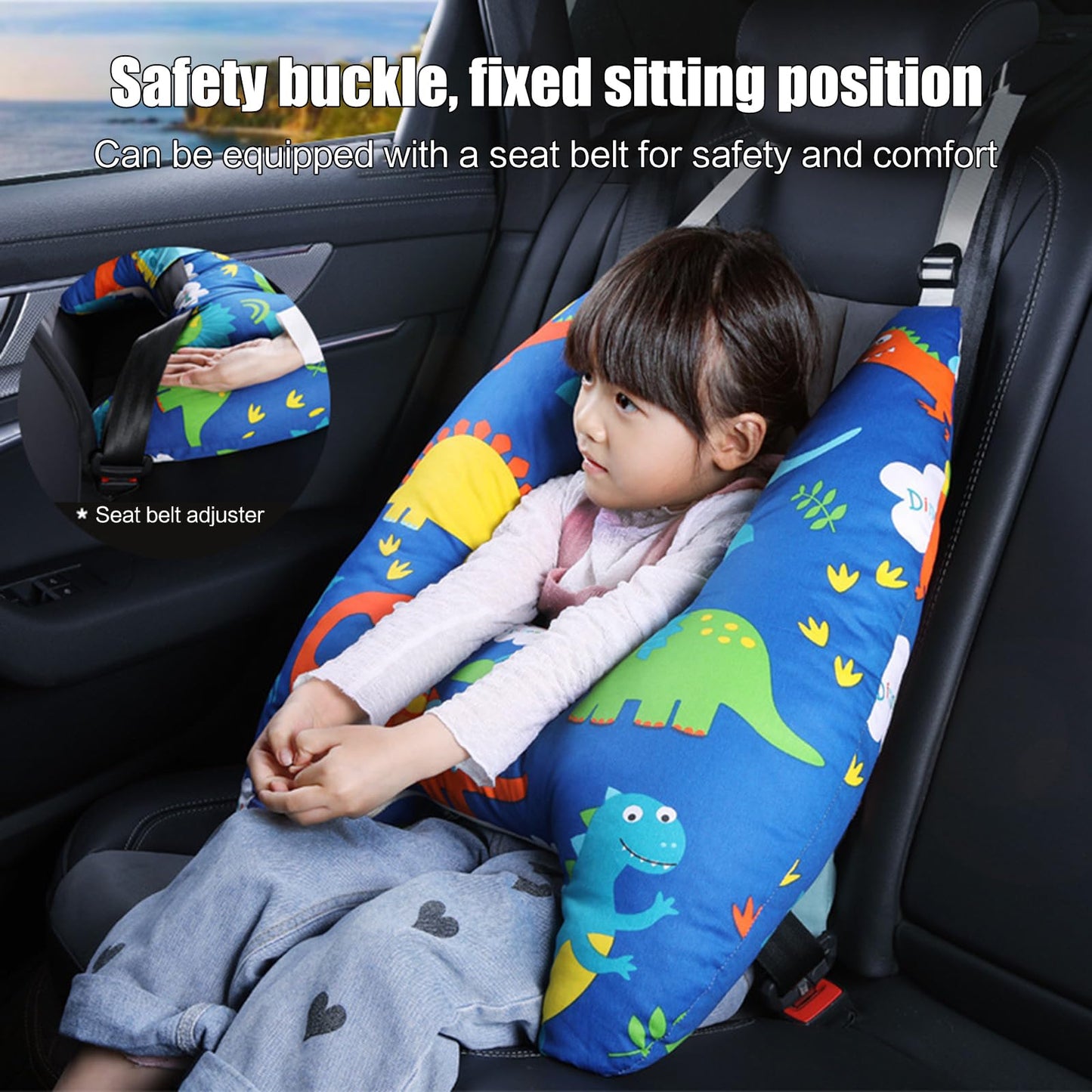 Soporte para la cabeza para dormir en el coche para niños en forma de H