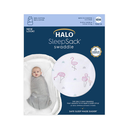 HALO Saco de dormir 100 % algodón, TOG 1,5, 0-3 meses