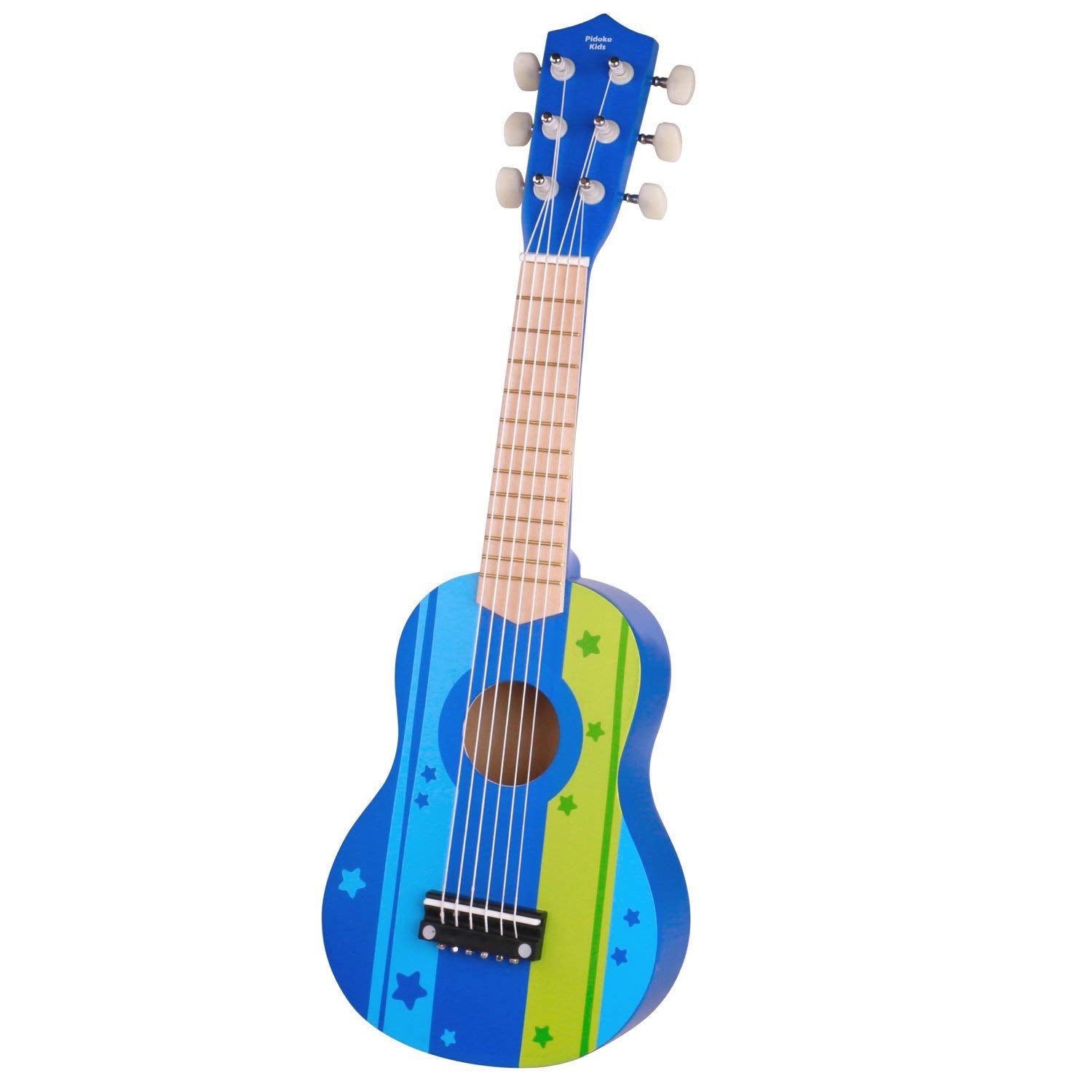 Pidoko Kids Ukelele de guitarra de juguete de madera