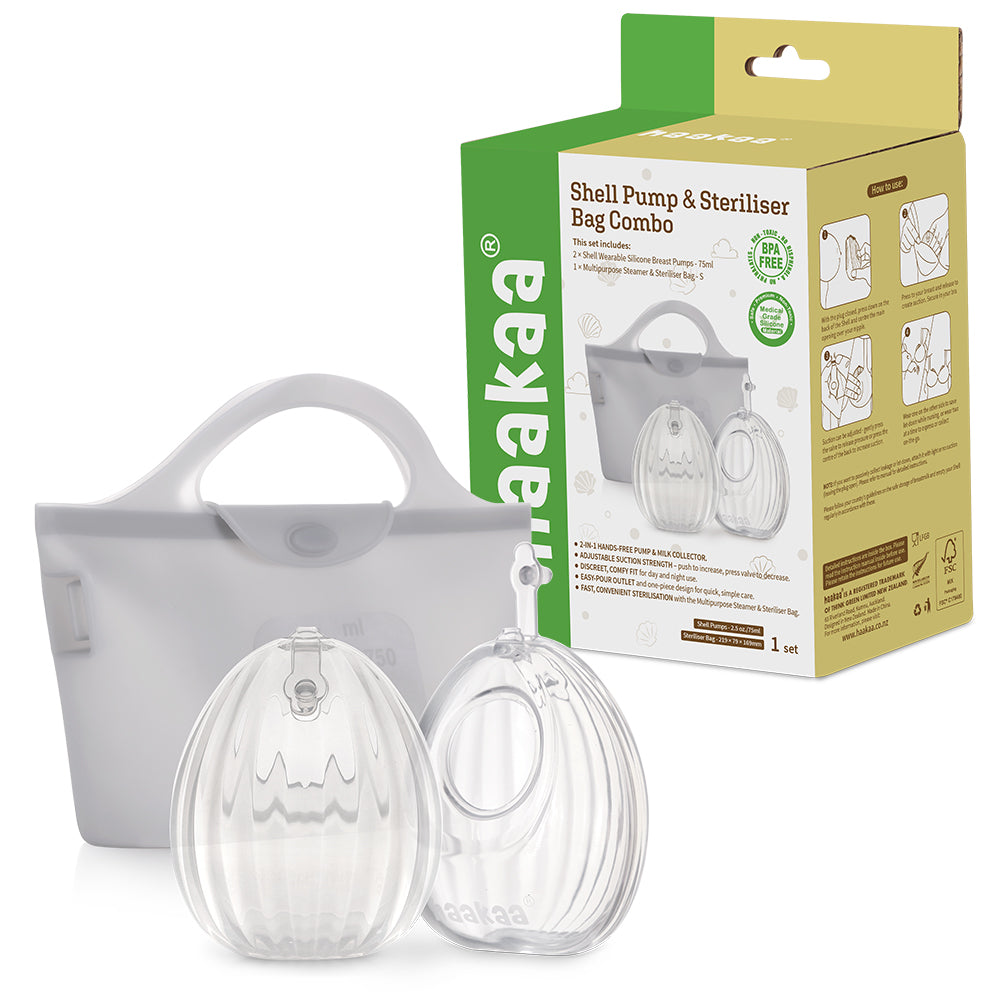 Set de conchitas saca leche + esterilizador