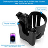 Accmor Portavasos universal, portavasos para cochecito con soporte para teléfono, giratorio de 360°