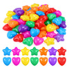 60 Unidades Con Forma De Estrella Y Corazón