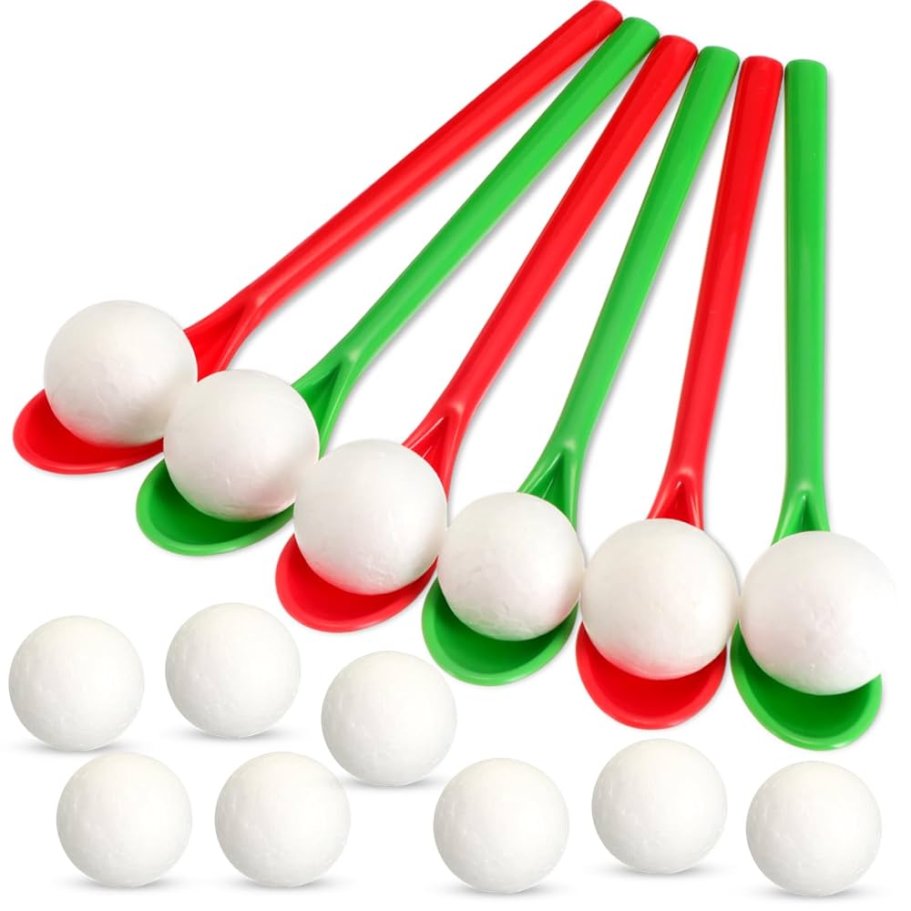 Juego de cucharas navideño