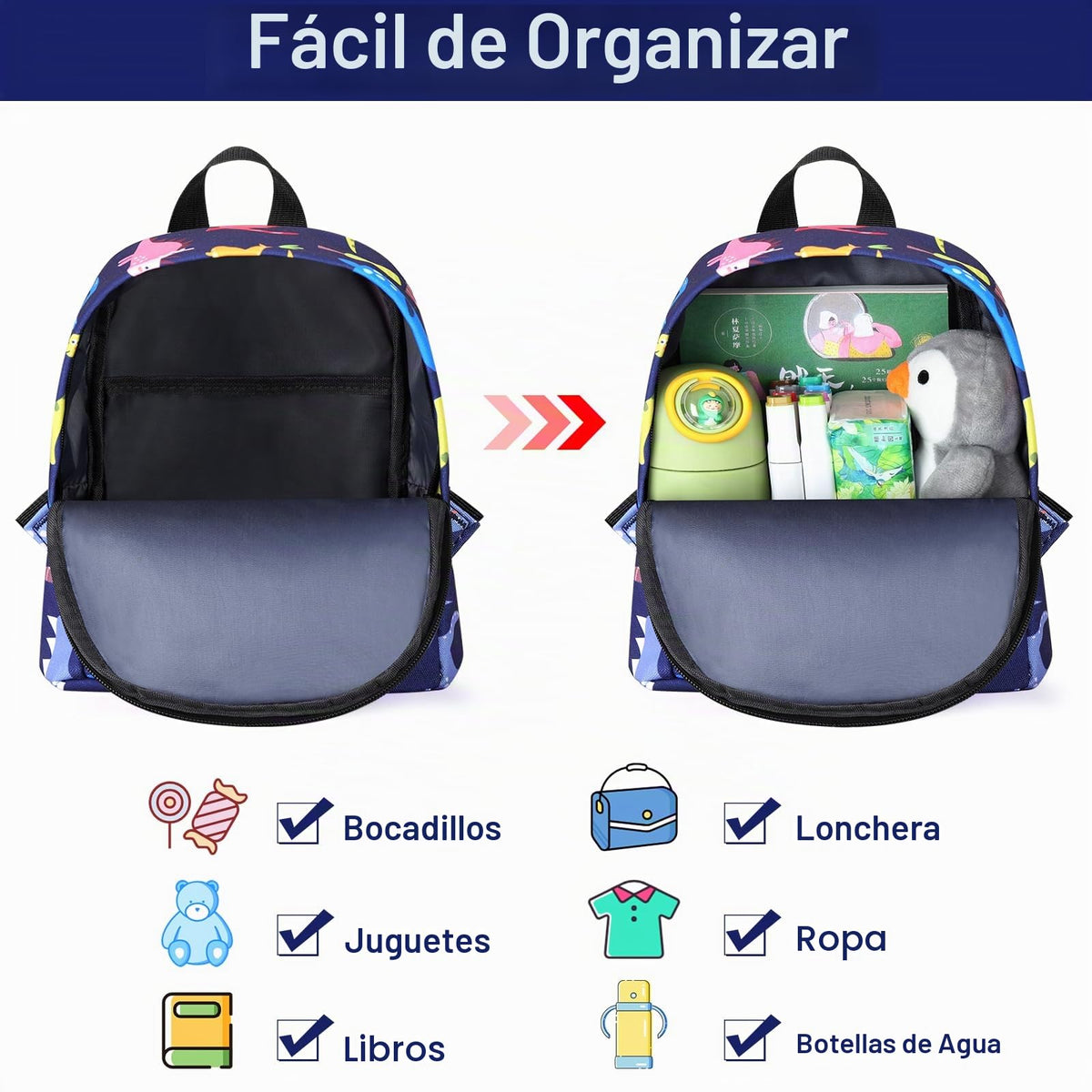 Accmor Correa de mochila para niños pequeños con eslabón de muñeca antipérdida