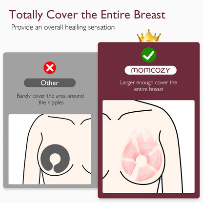 Momcozy Paquetes de terapia para senos más grandes, almohadillas para el pecho caliente y frío