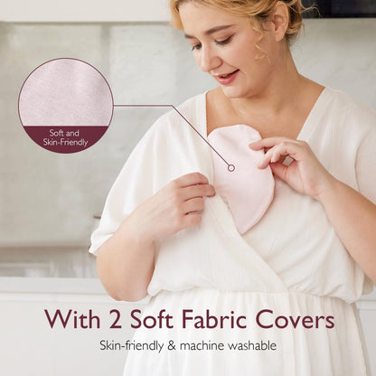 Momcozy Paquetes de terapia para senos más grandes, almohadillas para el pecho caliente y frío