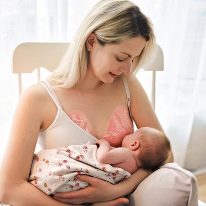 Momcozy Paquetes de terapia para senos más grandes, almohadillas para el pecho caliente y frío