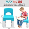 Silla de plástico para niños pequeños burgkidz, duradera y ligera, 9.3