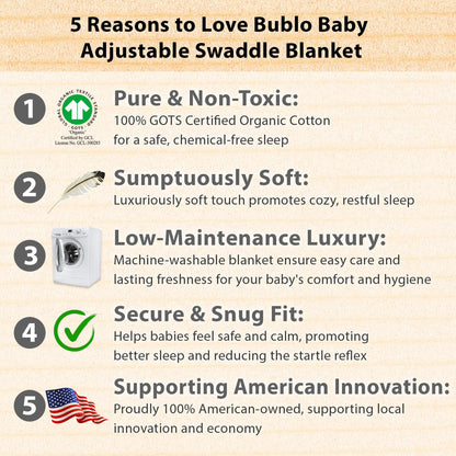 Mantas Bublo para recién nacidos (paquete de 3) de 3-6 meses