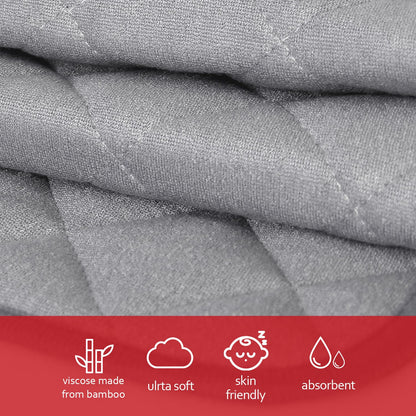 Moonsea forro para cambiador de pañales, antideslizante, impermeable, acolchado, absorbente, lavable, paquete de 3