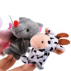 Animal Finger Puppets Set terciopelo estilo Animal, 10 piezas