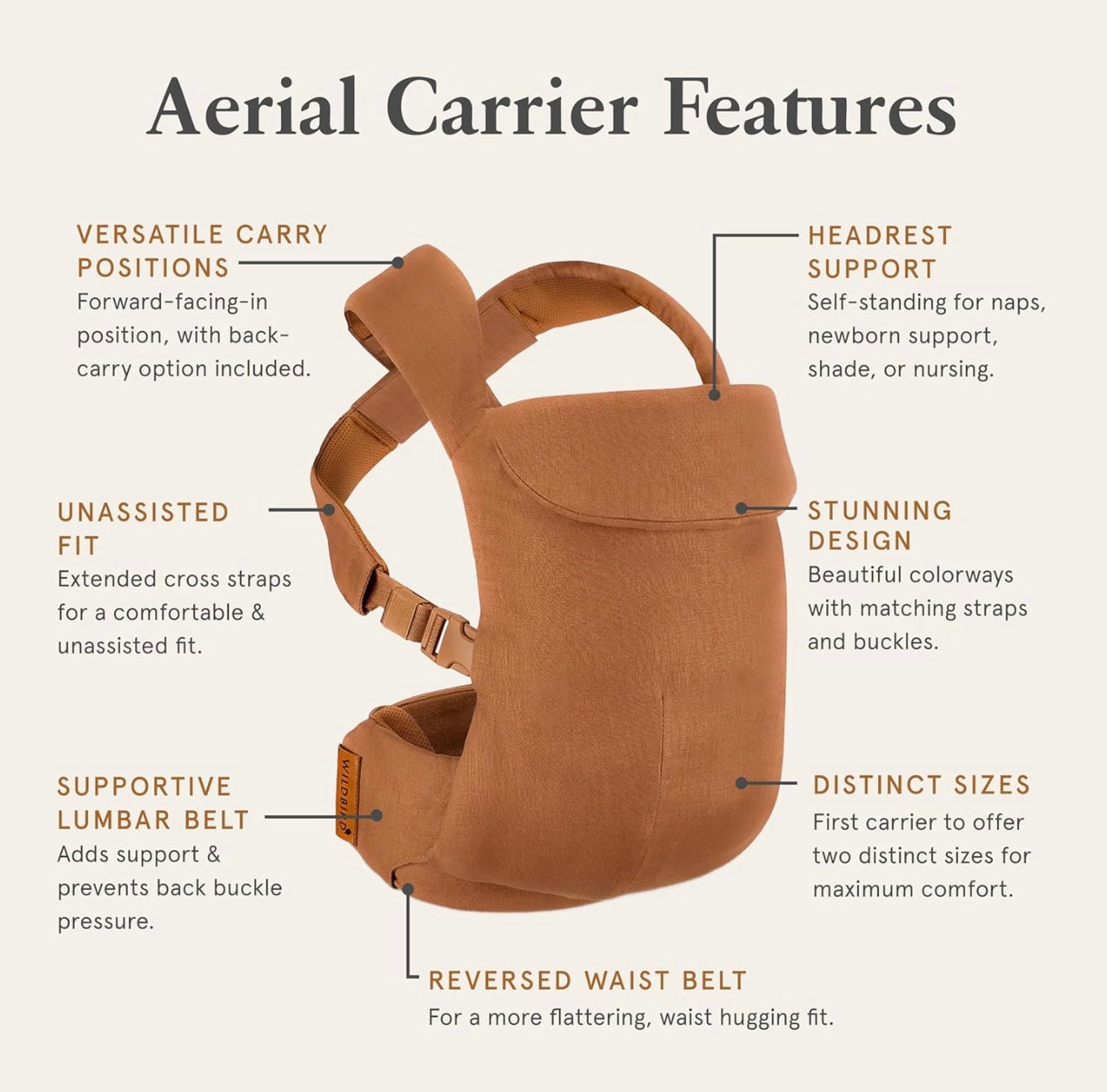 WildBird - Transportador aéreo - 7 a 45 libras, talla L-4XL