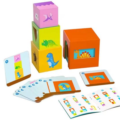 Juego de mesa de apilamiento de cajas