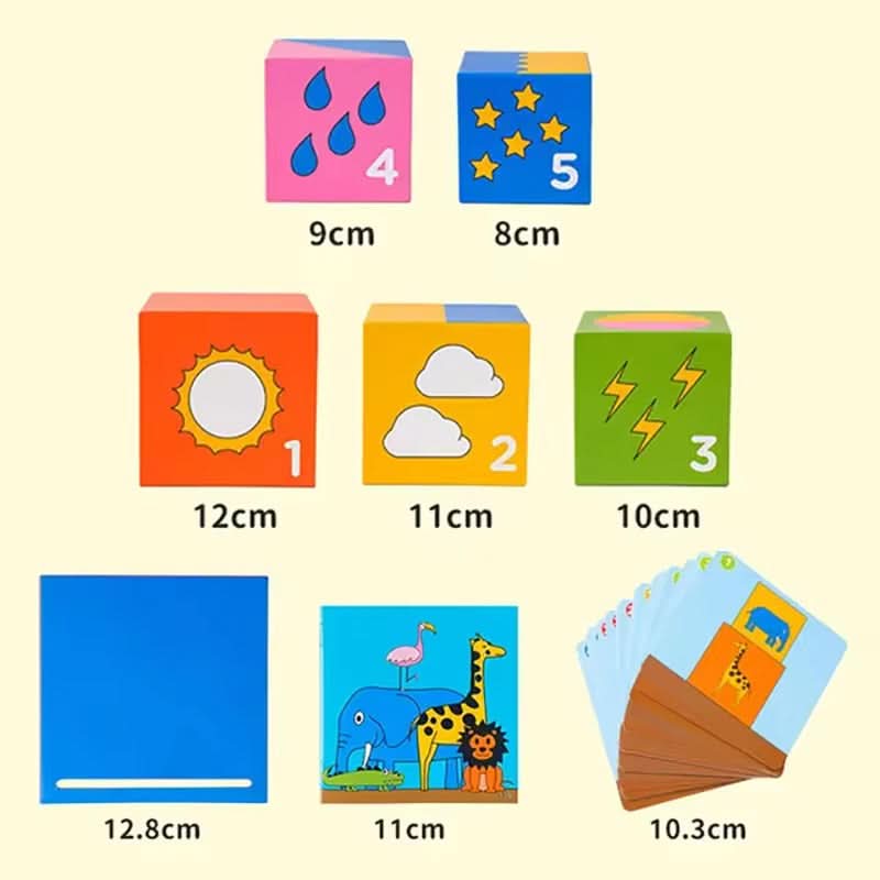 Juego de mesa de apilamiento de cajas