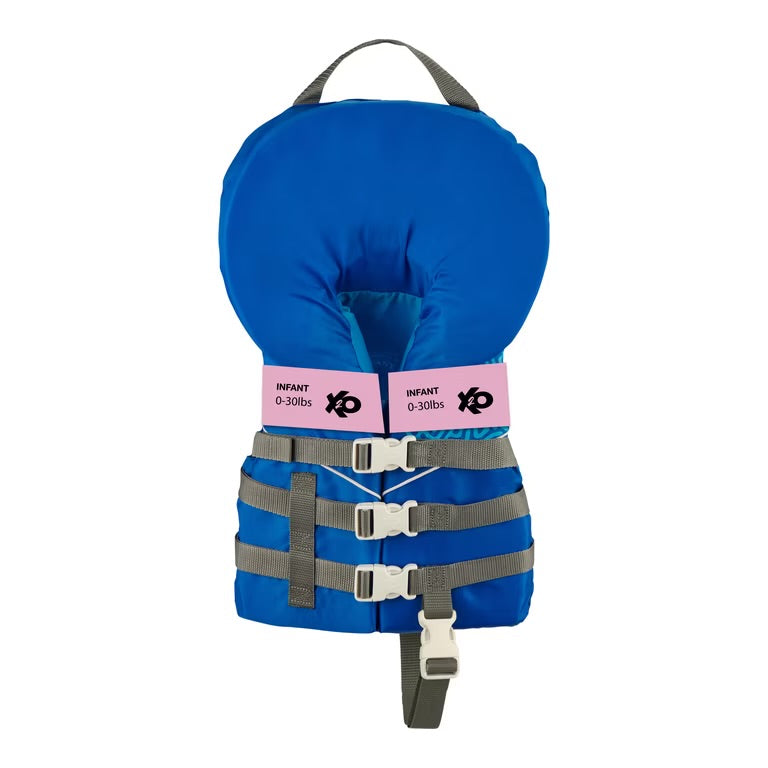 X2O Chaleco Salvavidas Cerrado para Bebé, Azul, Unisex, 0-30 Lb