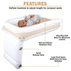 Cama de viaje para avión para niños pequeños