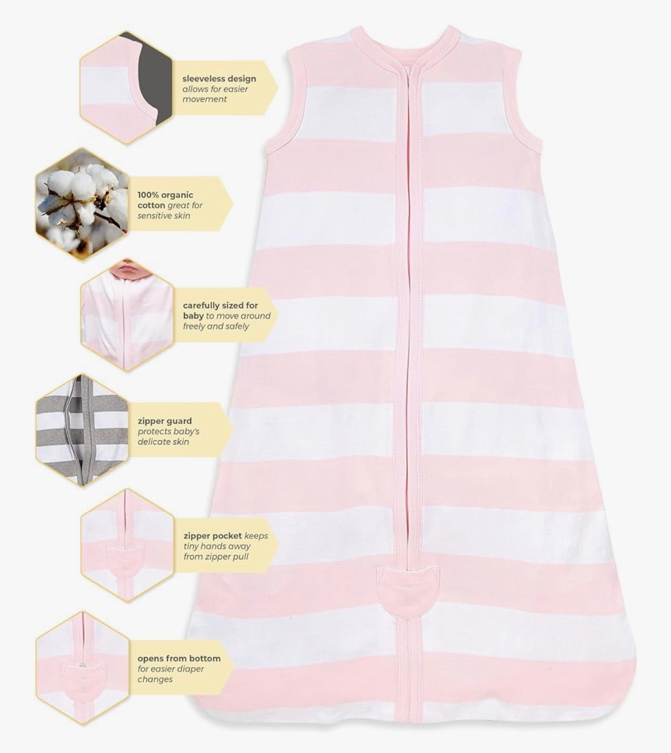 Burt's Bees Beekeeper - Manta unisex para bebé, de algodón 100% orgánico para usar, 6-12