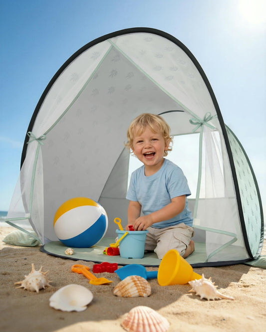 Tienda de campaña de playa para bebé, con protección solar UPF 50+