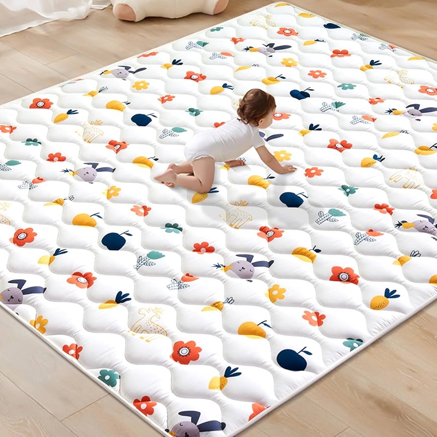 Alfombra de juego de espuma para bebés, 201 x 150 cm