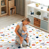 Alfombra de juego de espuma para bebés, 201 x 150 cm