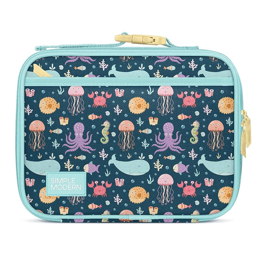 Simple Modern Lonchera para Niños Pequeños | Bolsa Aislante Reutilizable