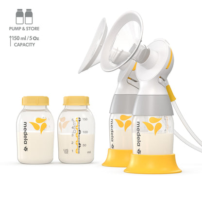 Medela Classic PersonalFit Flex - Kit de bombeo doble para extractores de leche eléctricos