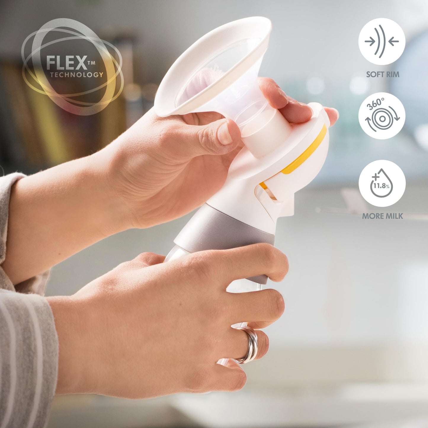 Medela Classic PersonalFit Flex - Kit de bombeo doble para extractores de leche eléctricos