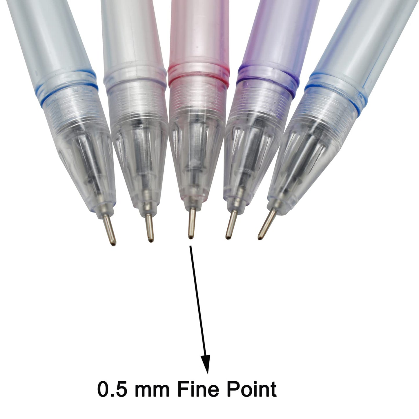 Maydahui 12 bolígrafos de gel con pompones de cola de sirena