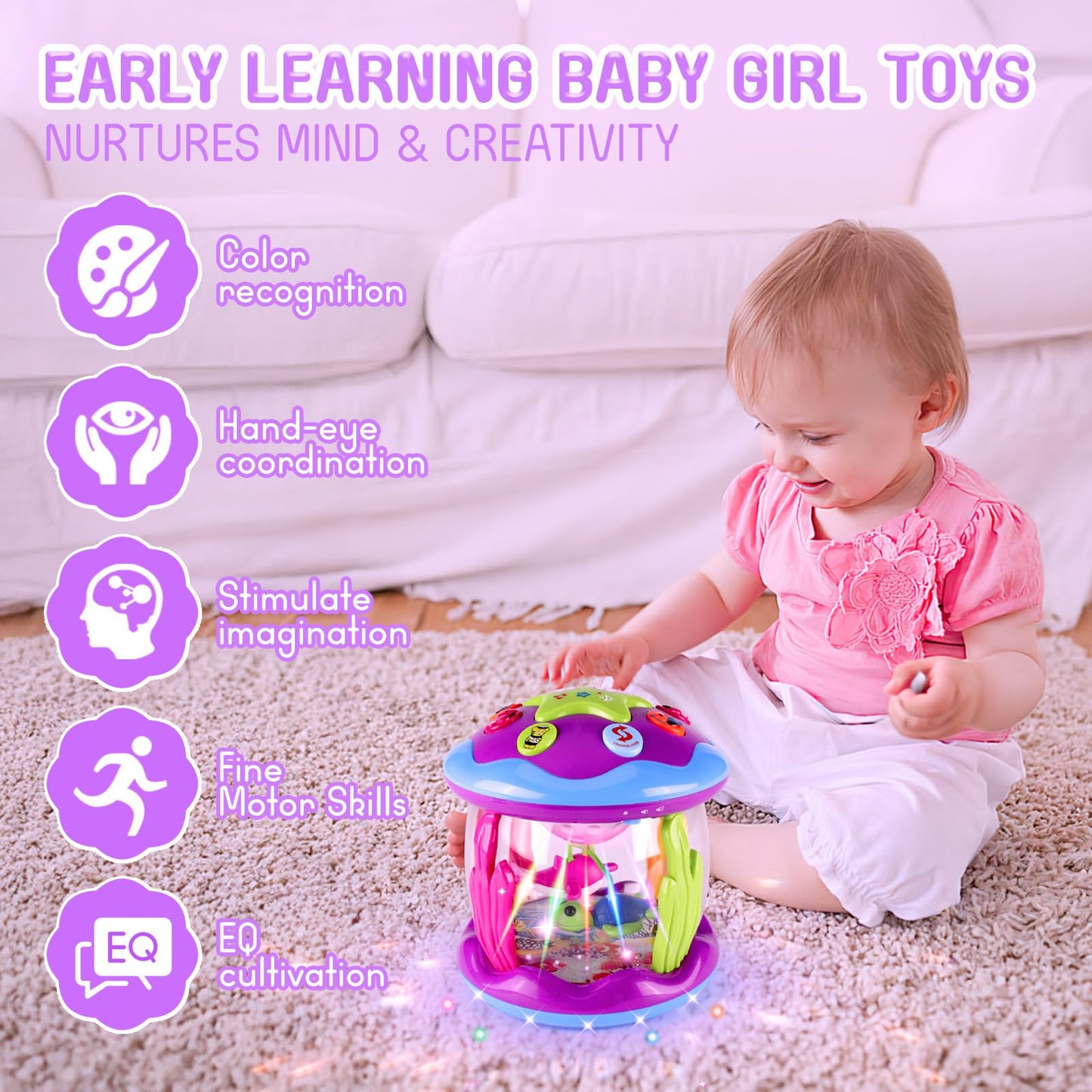 Eilsorrn Juguetes para bebés de 6 a 12 meses