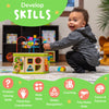 TOYVENTIVE Cubo de actividades de madera para bebés