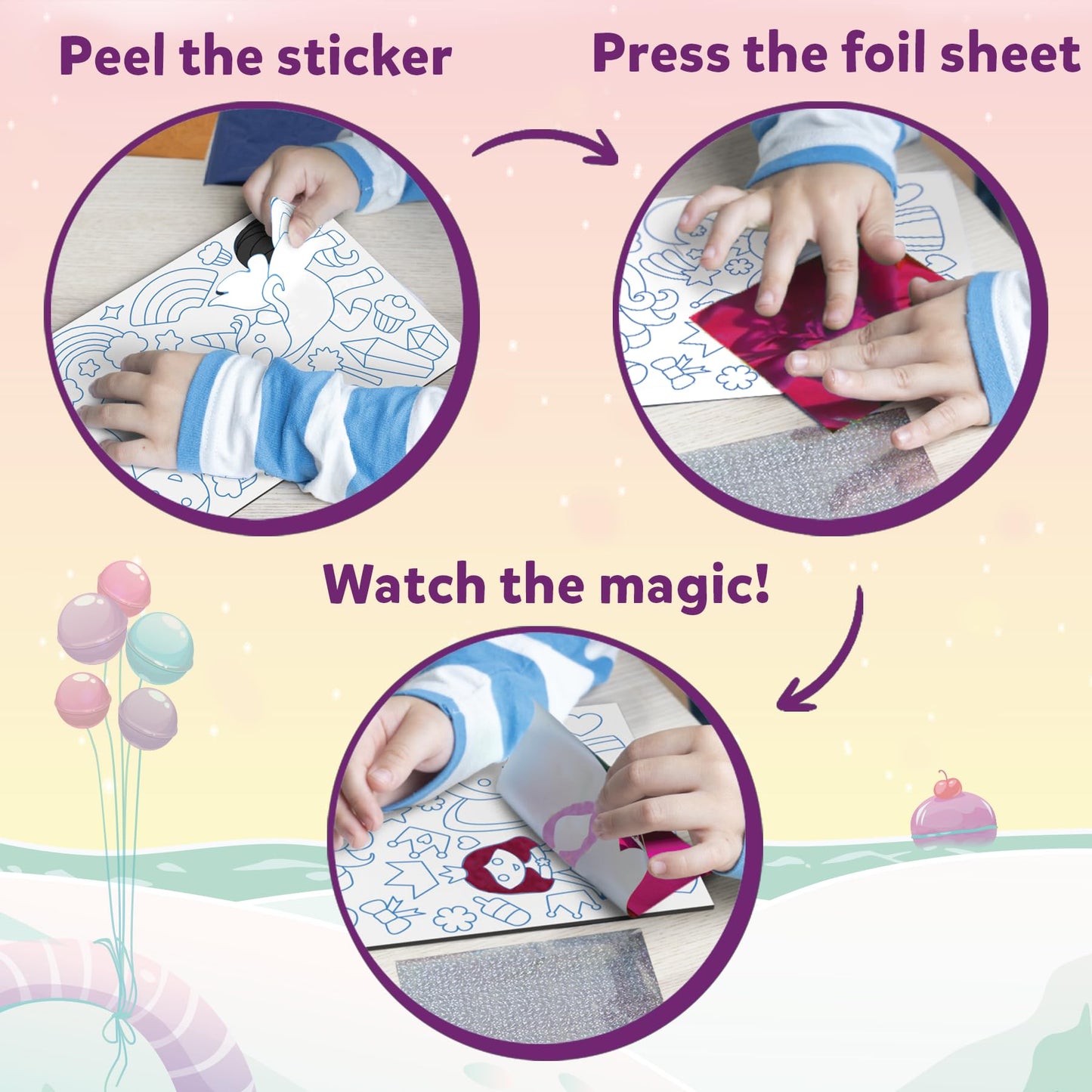 Actividad de arte y manualidades de Skillmatics: unicornios y princesas