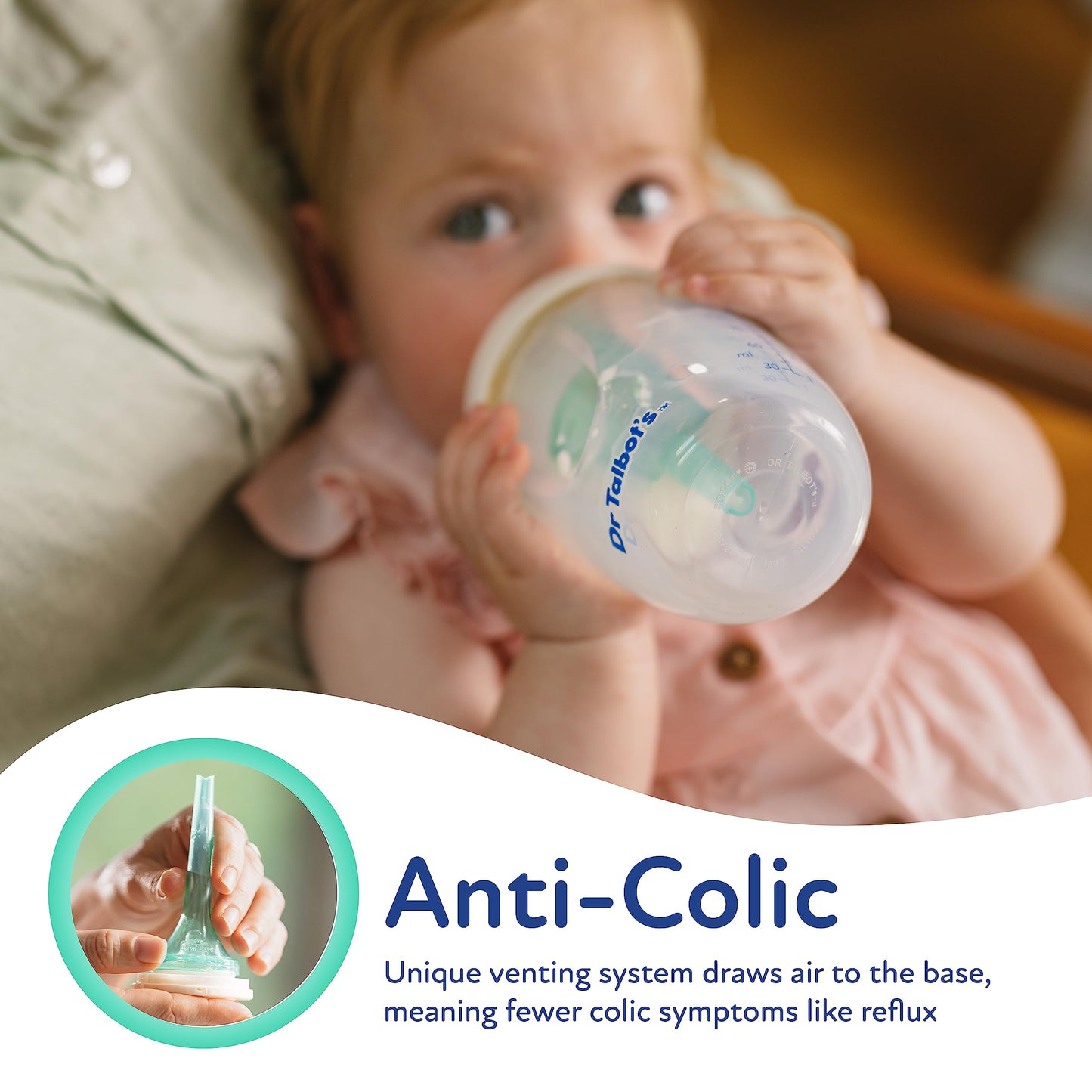 Dr. Talbot's Botellas anticólicos de silicona - (paquete de 2), 5oz, de 0 meses en adelante