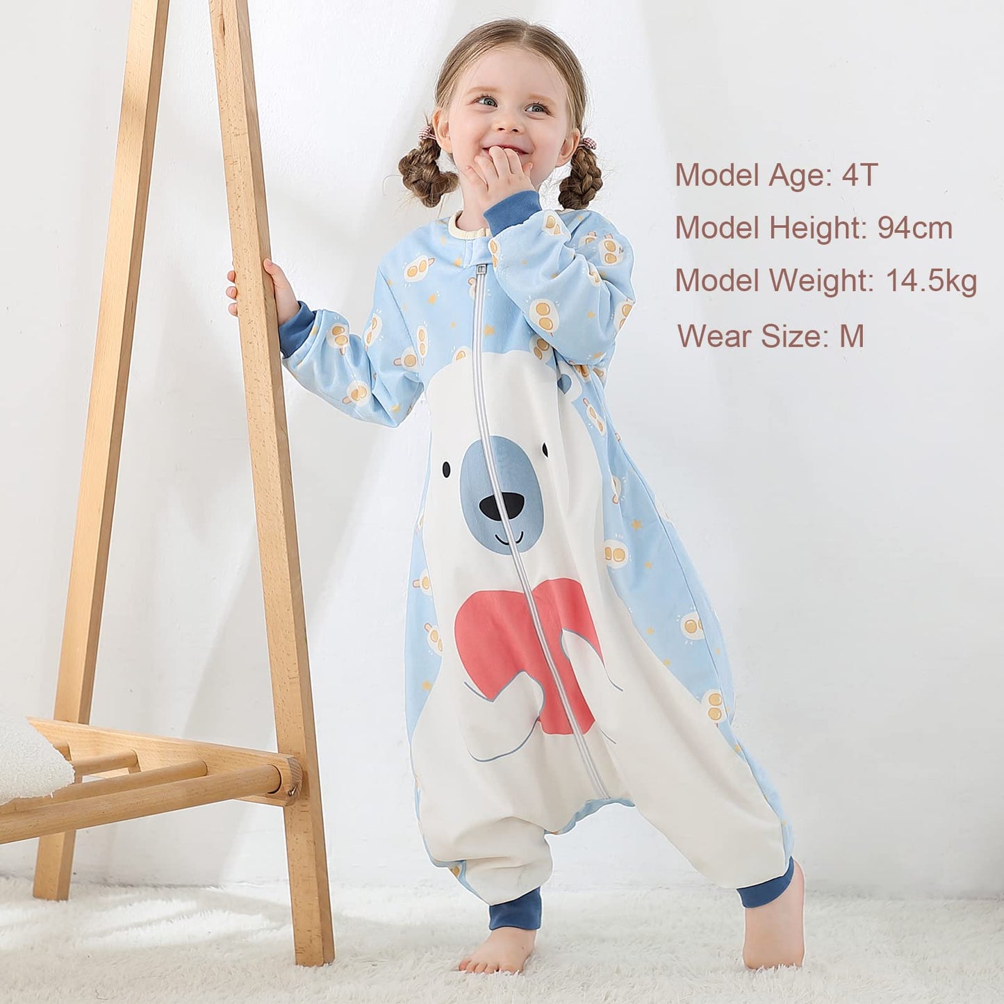 MICHLEY Saco de dormir para bebé, 3-5 años