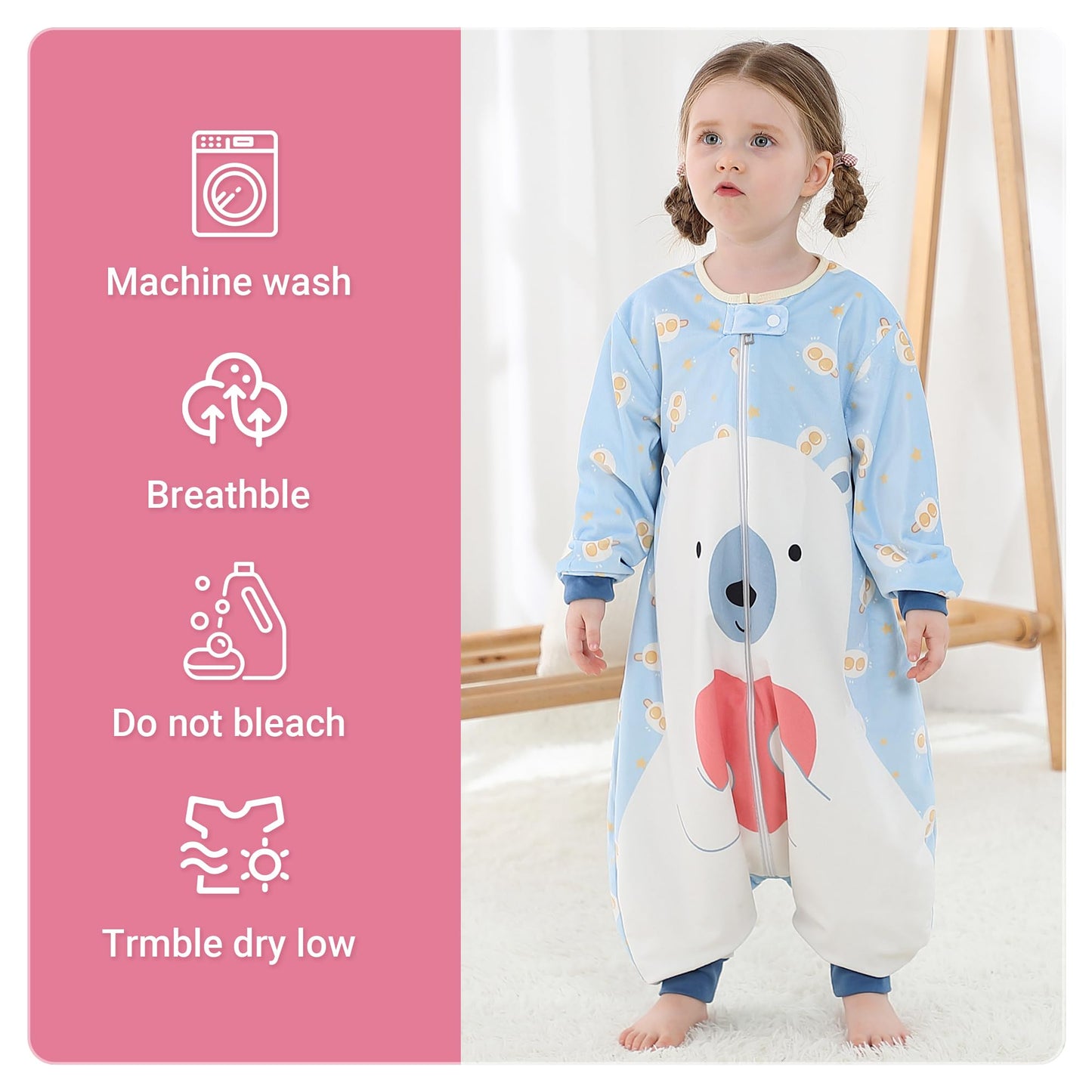 MICHLEY Saco de dormir para bebé, 3-5 años