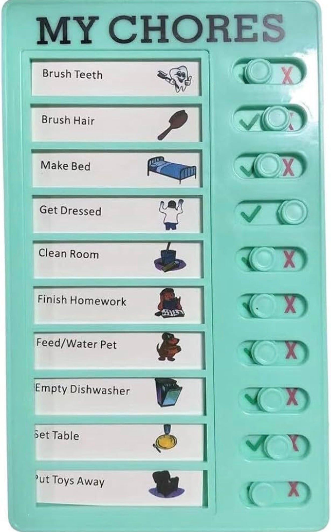 Tablero de lista de verificación, cuadro de tareas