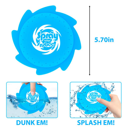 Twiklglo Splash Flying Disc - Juguetes de agua para exteriores