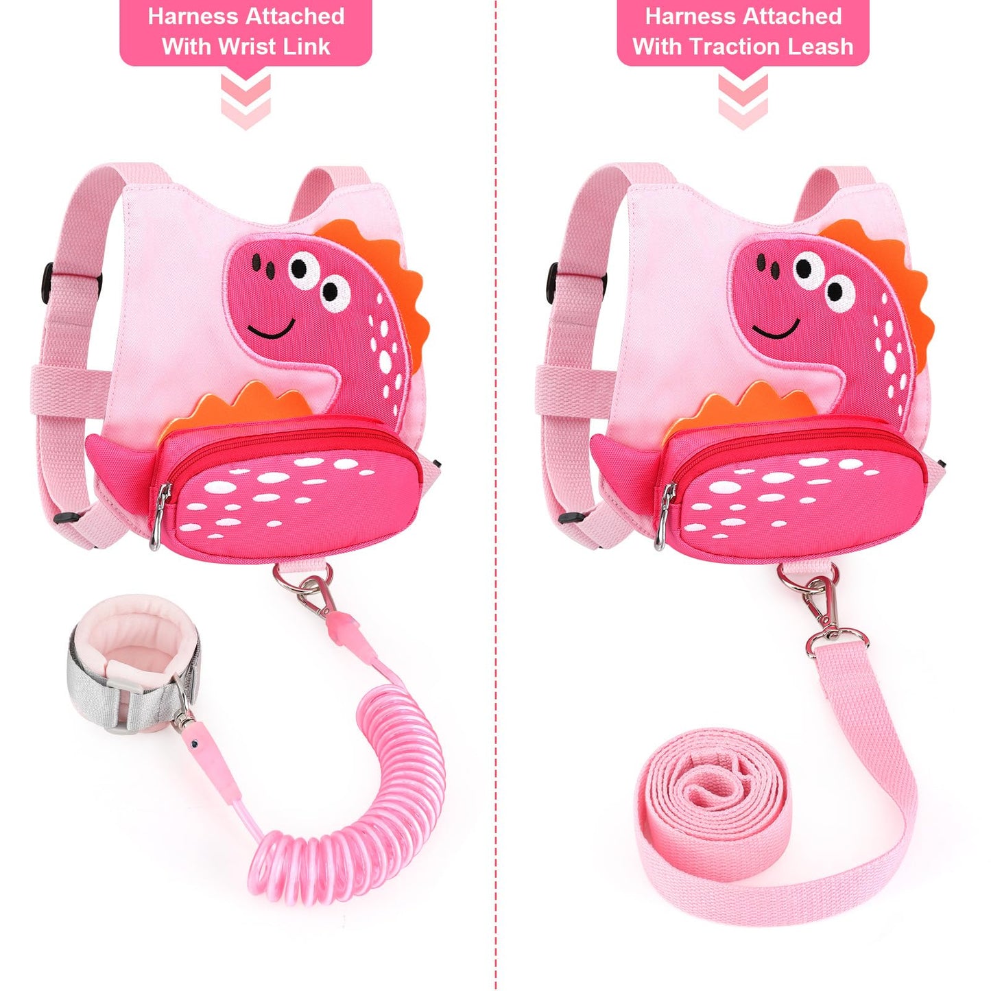 Arnés con correa para niños pequeños + pulsera anti-pérdida