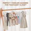 Paquete de 100 perchas de plástico para niños, para armario, 11 x 6.1 pulgadas
