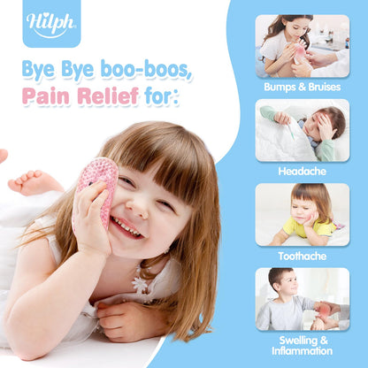Hilph Paquetes de hielo para niños Boo Boos, bolsas de hielo reutilizables para niños y lesiones de bebés