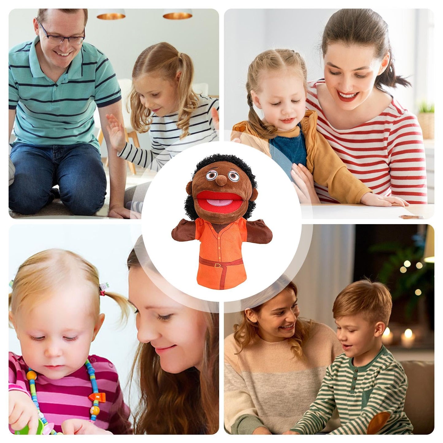 Marioneta de Mano de Felpa Familiar