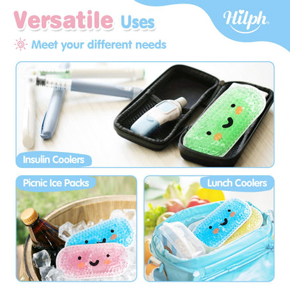 Hilph Paquetes de hielo para niños Boo Boos, bolsas de hielo reutilizables para niños y lesiones de bebés