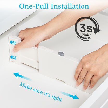 Vtopmart Separadores de cajones para ropa, paquete de 8, ajustables de 4 pulgadas de alto