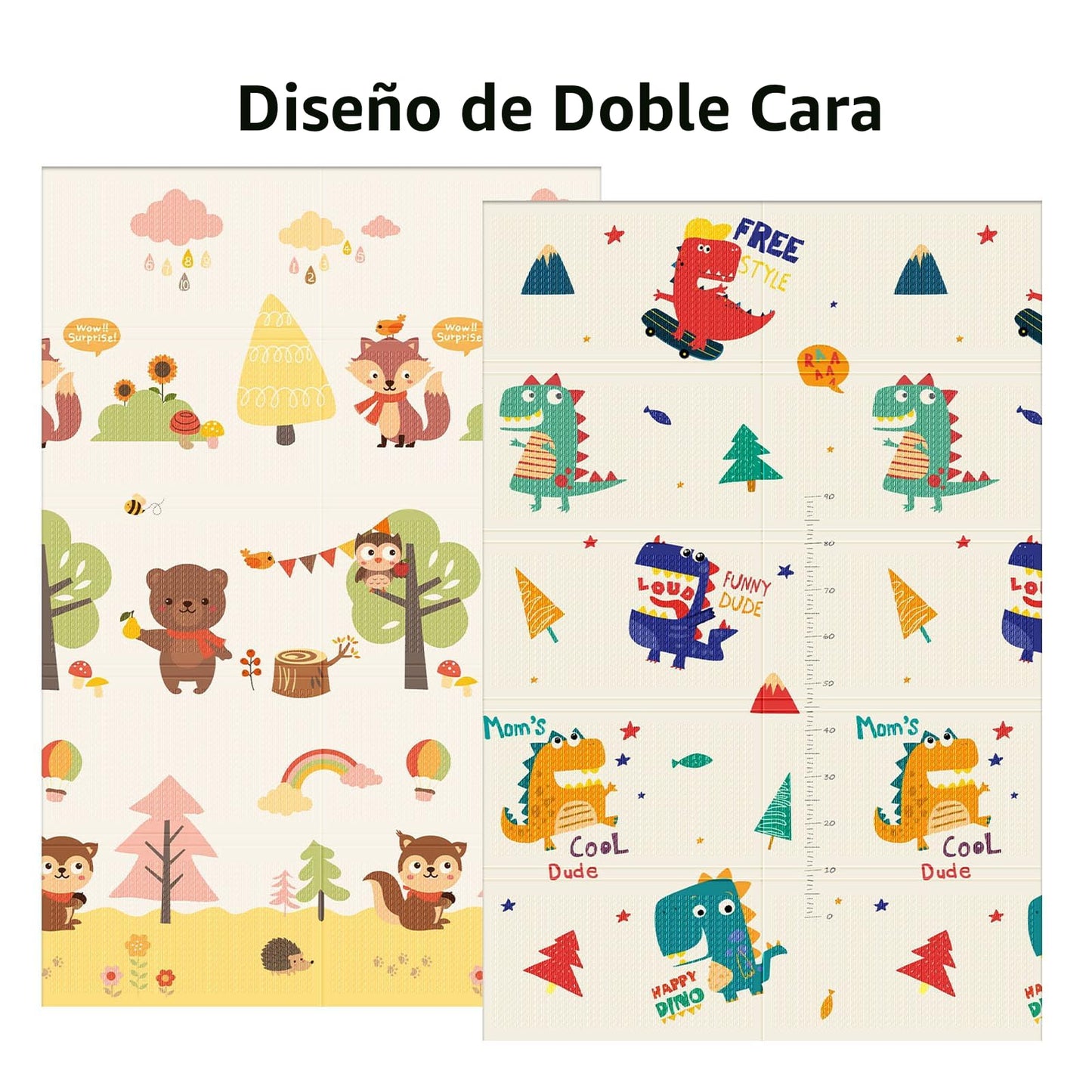 Tapete de juego de 74 x 50 pulgadas