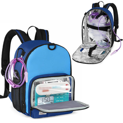 LUXJA Mochila para Tubo de Alimentación Compatible con Bolsa de 500ml y Bomba de Alimentación Entera